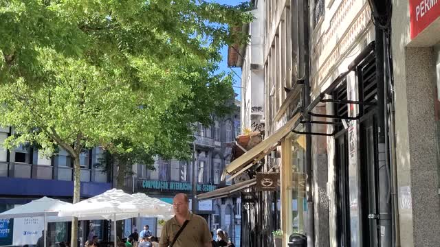 City buses and cafes are very elegant in Oporto Portugal