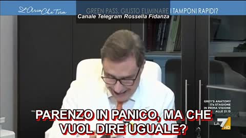 Con due dosi o con una, la gente muore lo stesso, panico in studio, ma c'è da ridere