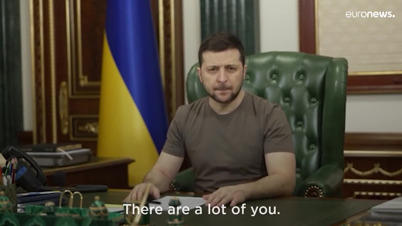 Zelenskyy urges Russian troops to surrender