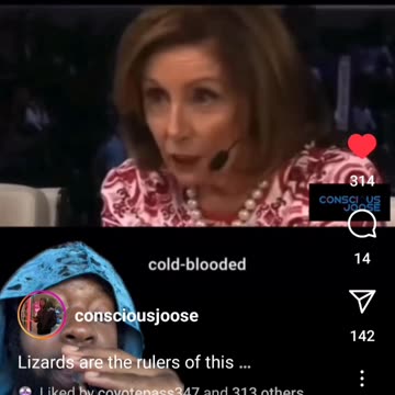 Drunk Reptilian | Nancy Pelosi 🦎