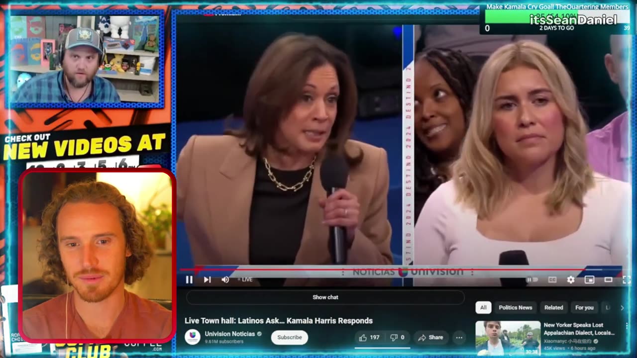 Kamala Harris CAUGHT CHEATING with Teleprompter in Town Hall