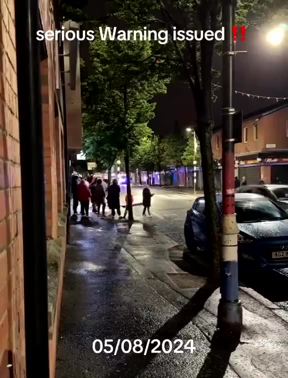 impact Rounds will be Fired Police loudspeakers ring out around the streets of Belfast Ireland