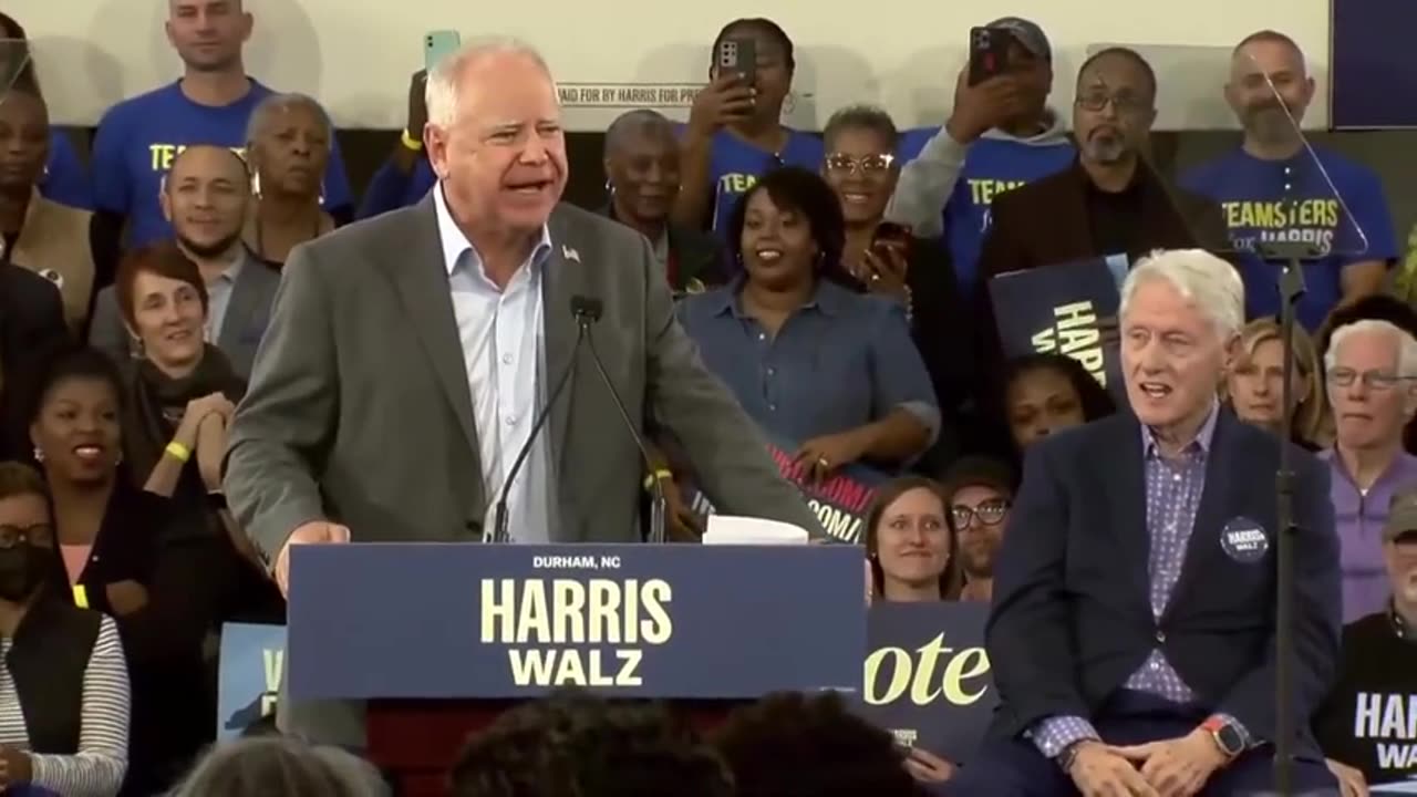 The Harris-Walz campaign is so desperate, they've rolled out scumbag/fossil Bill Clinton to campaign