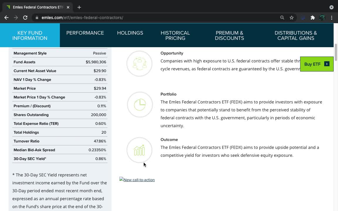 FEDX ETF Introduction ( US Federal Contractors)