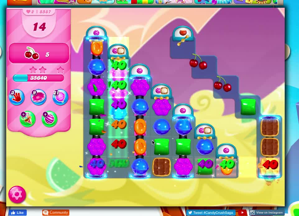 Candy Crush Level 8587 released 1/20/21 (No Boosters)