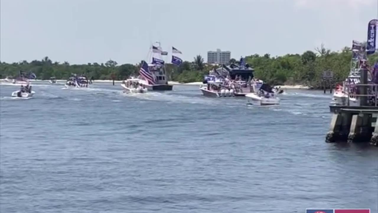 Massive MAGA Boat Parade, Jupiter, FL 8/28/24