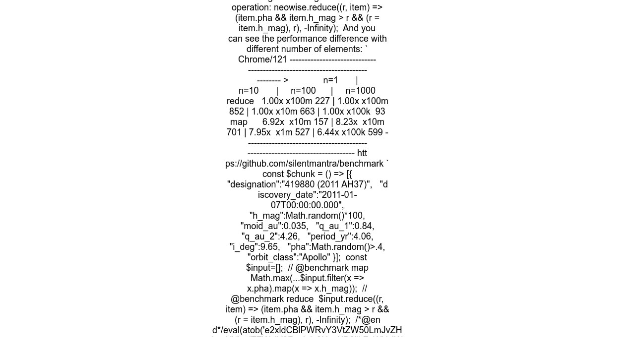 Analysing an array of objects data using my function and Mathmax