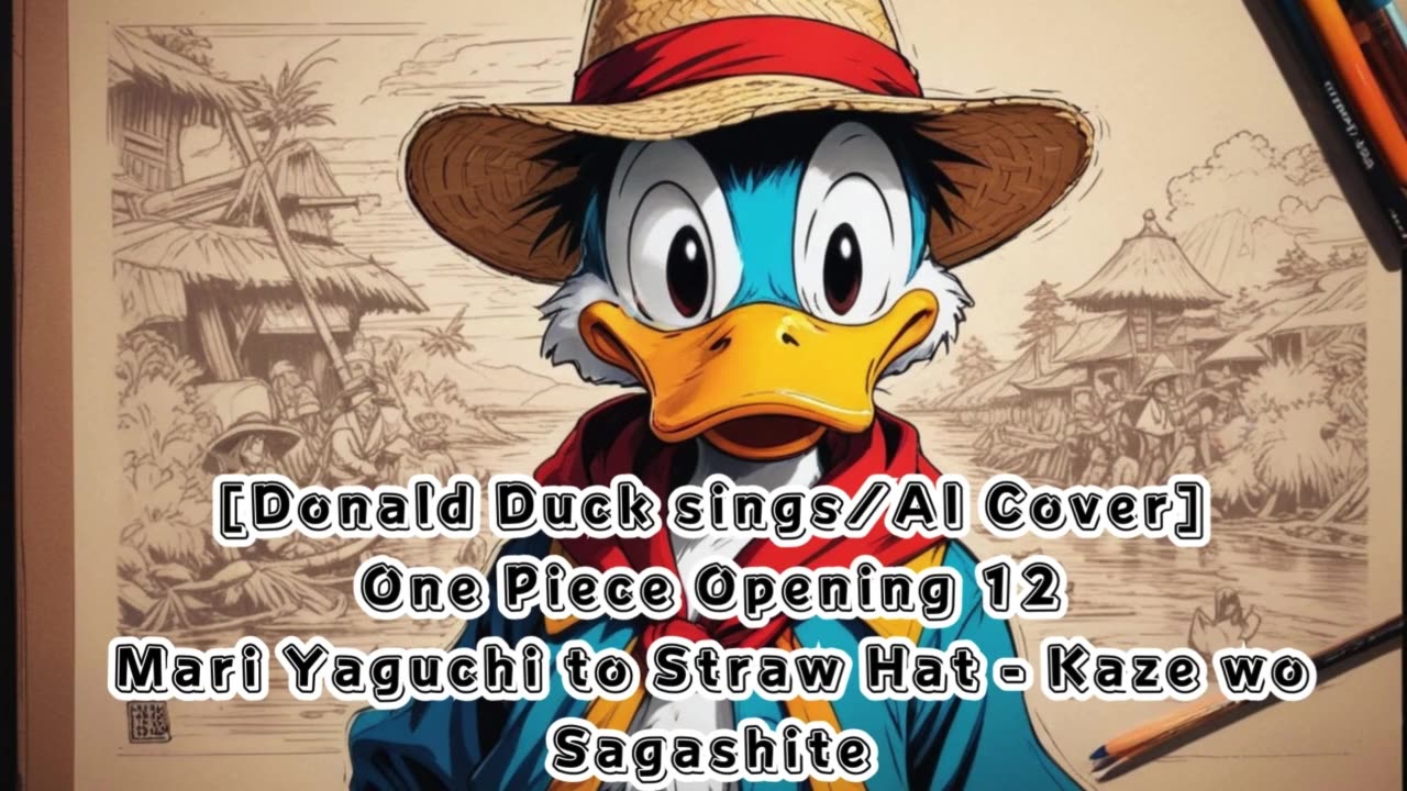 [Donald Duck sings/AI Cover] One Piece Opening 12 Yaguchi Mari - Kaze wo Sagashite