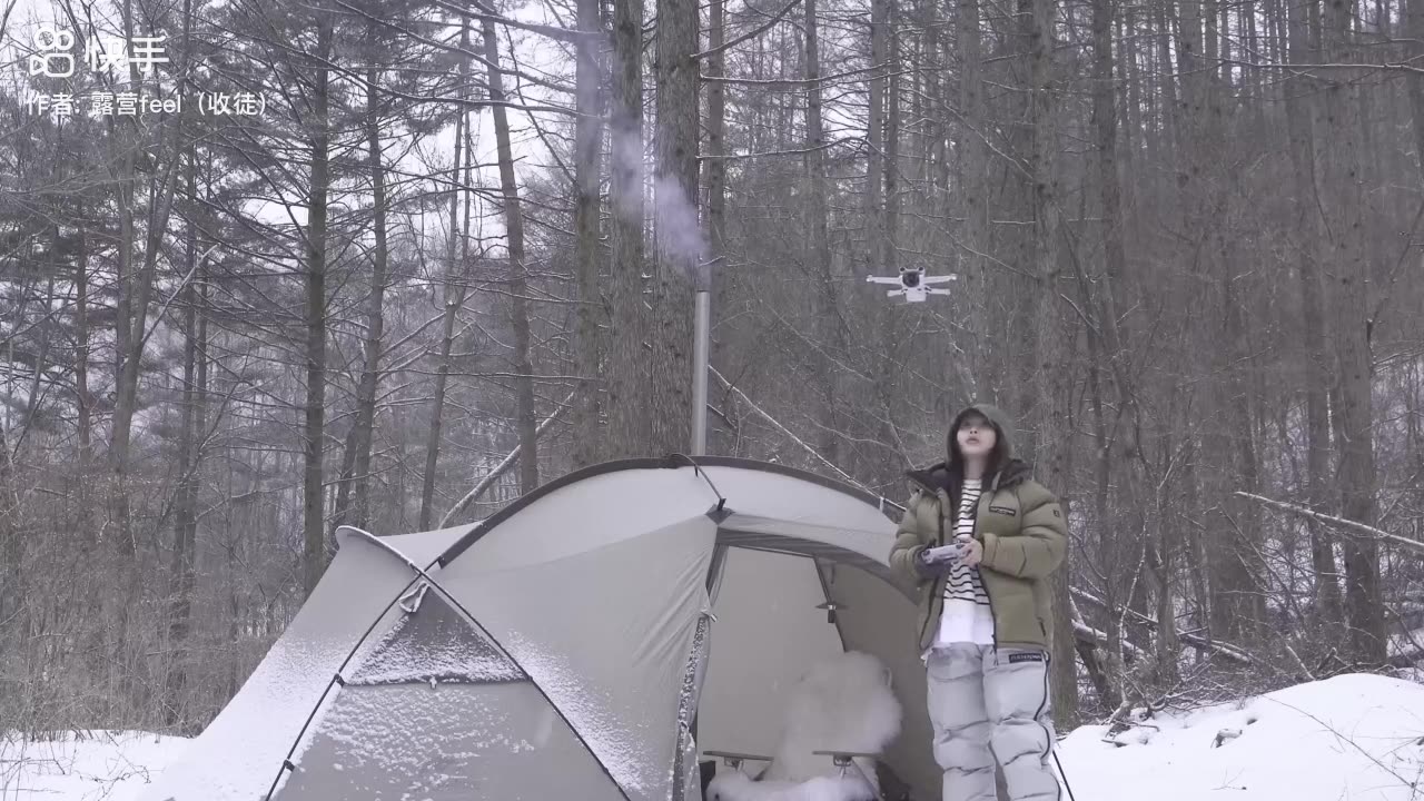 Girl camping video rain 🌧️ night