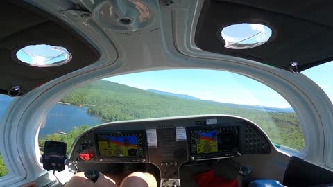 Landing on Mooselookmeguntic Lake in Rangley, ME