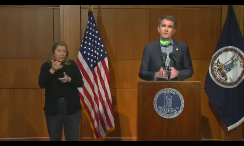 Northam says there's no "particular timeline" for moving into phase 1