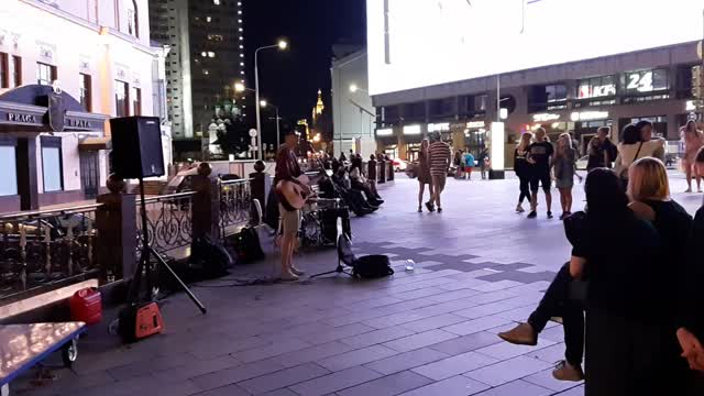 Moscow Old Arbat street performers