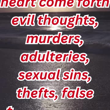 "The Heart’s Influence: Words and Actions from Within" Matthew 15:18,19#short #youtube #ytshorts #yt