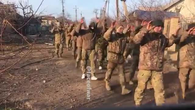 About a week ago, those Ukrainian troops in Mariupol, Ukraine, gave up and surrendered to Russian