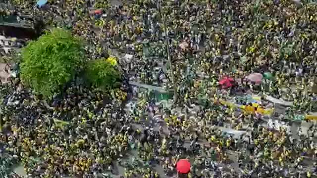 Large crowds gathered at multiple locations in Brazil for Independence Day