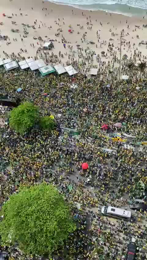 Large crowds gathered at multiple locations in Brazil for Independence Day