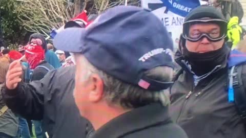 (Video 2)Unknown Men Pressuring Trump Supporters to attack Capitol on Jan 6