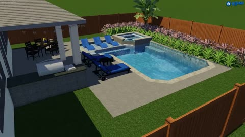 Blue Science Pools - 3D Design - Brady Family - TX