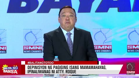 Depinisyon ng pagiging isang mamamahayag, ipinaliwanag ni Atty. Roque
