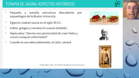 1° charla Historia de la Terapia de Sauna para la Detoxificación: historia y principales proponentes