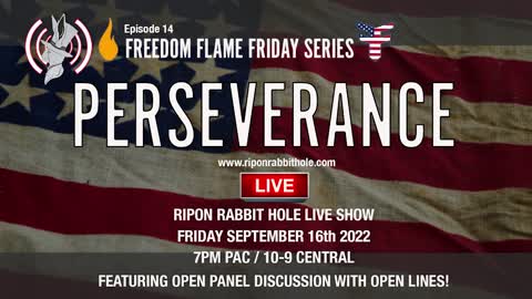 FREEDOM FLAME FRIDAY – PERSEVERANCE