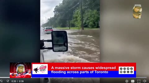 A massive storm causes widespread flooding across parts of Toronto