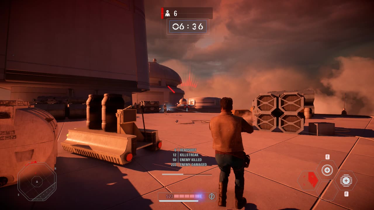 SWBF2 2017: Arcade Onslaught Finn Bespin Gameplay
