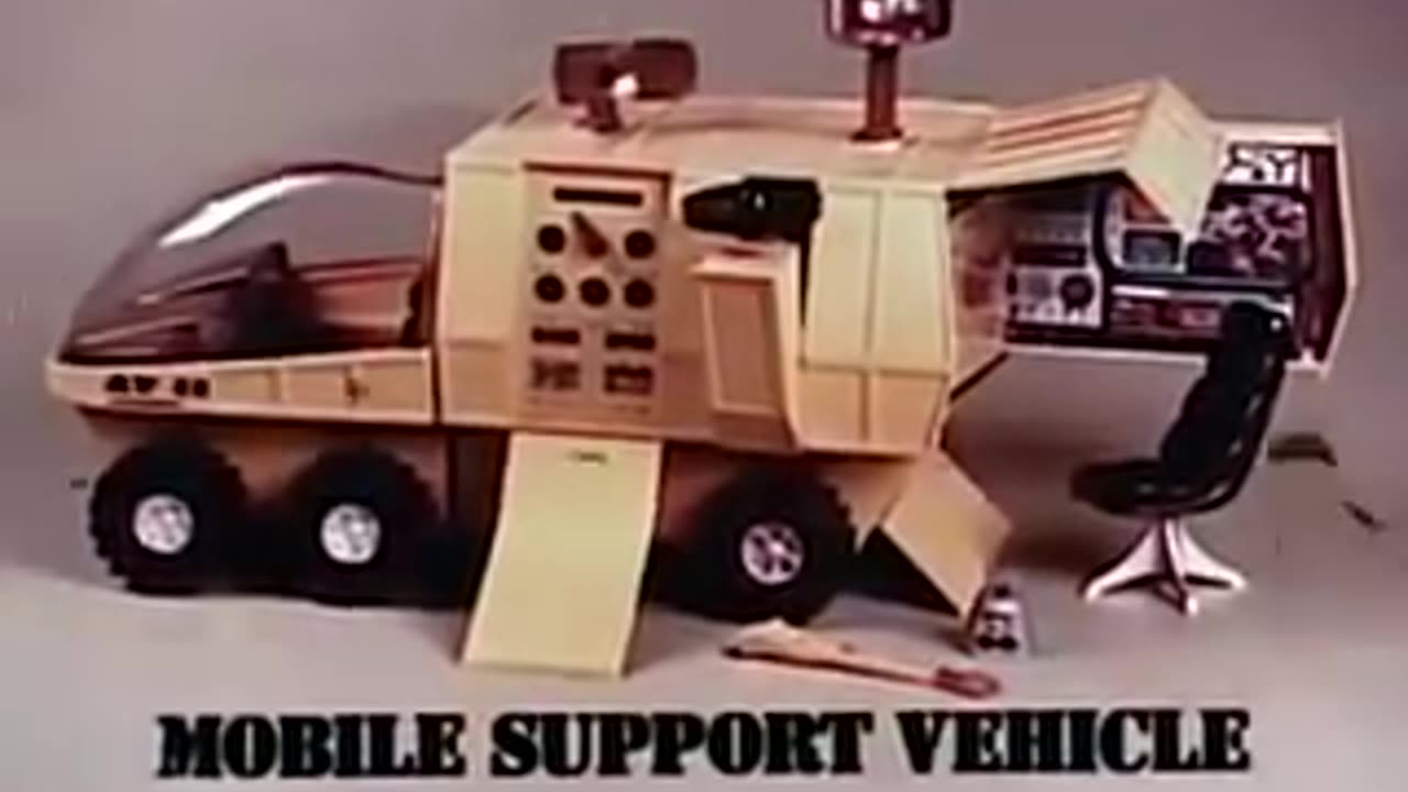G.I. Joe "Mobile Support Vehicle" Adventure Team TV Commercial from Hasbro circa 1977