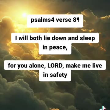 Psalms 4 verse 8