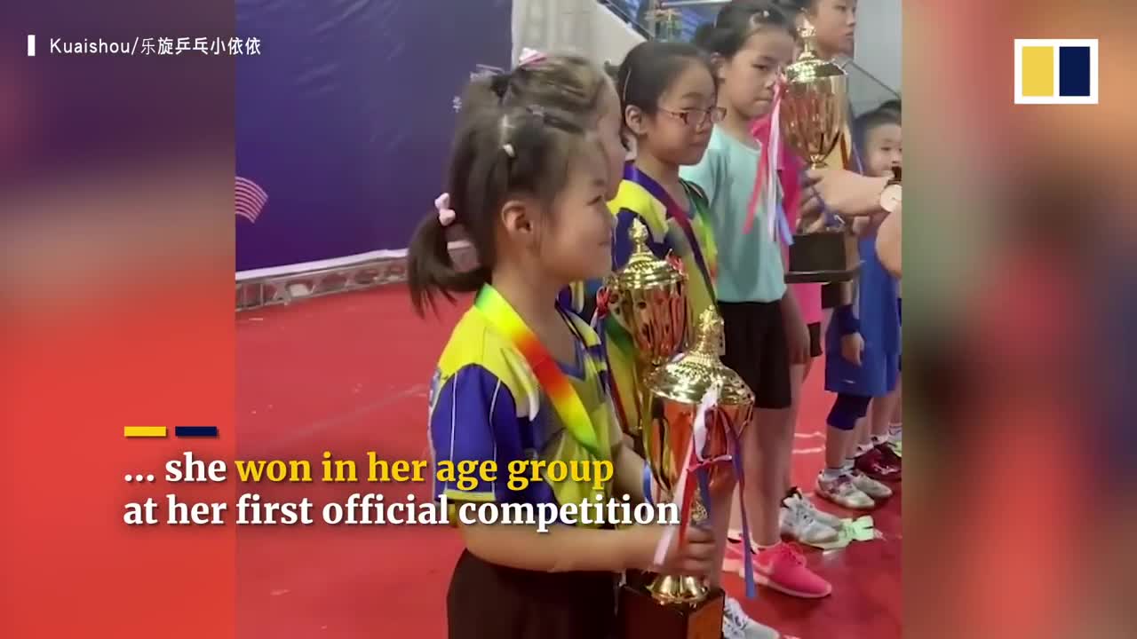 6-year-old battles tears to master table tennis in China