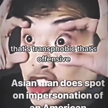 Asian Man Does a Spot On Impersonation of an American