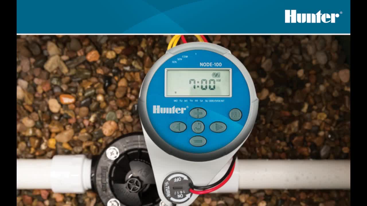 Review: Hunter Sprinkler NODE400 NODE 4-Station Irrigation Controller blue