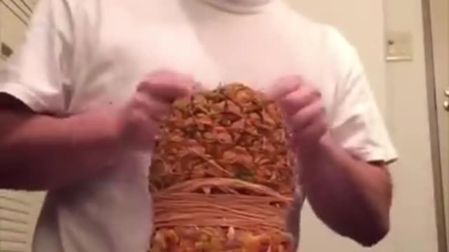 Funny man hurts himself and laughs. Pt2