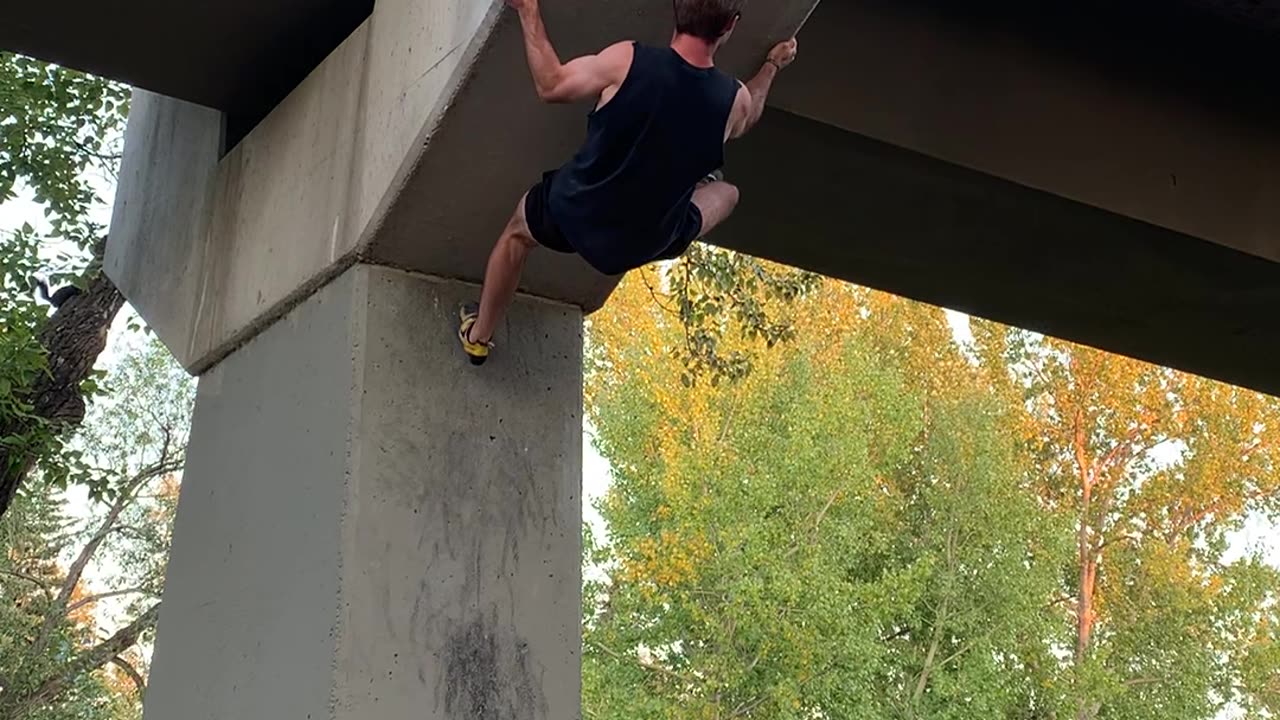 Urban Climbing A Pedestrian Bridge