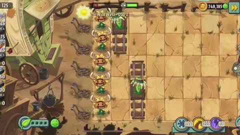 Plants vs Zombies 2 Wild West - Day 2