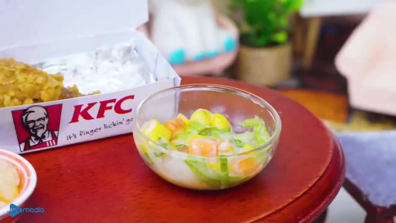 Amazing Miniature KFC Bucket Meal Recipe _ ASMR Miniature Cooking & Satisfying Mini Food