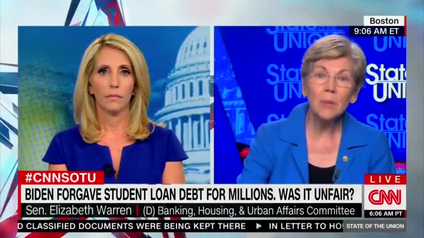 Elizabeth Warren Dodges Question About Unfairness of Student Loan Handout!