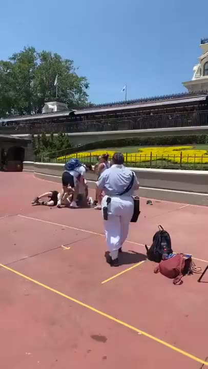 Families Clash for Disney Garden Photo Spot