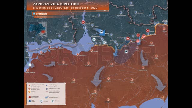 The situation in the Zaporozhye direction as of 15.00 October 6, 2022