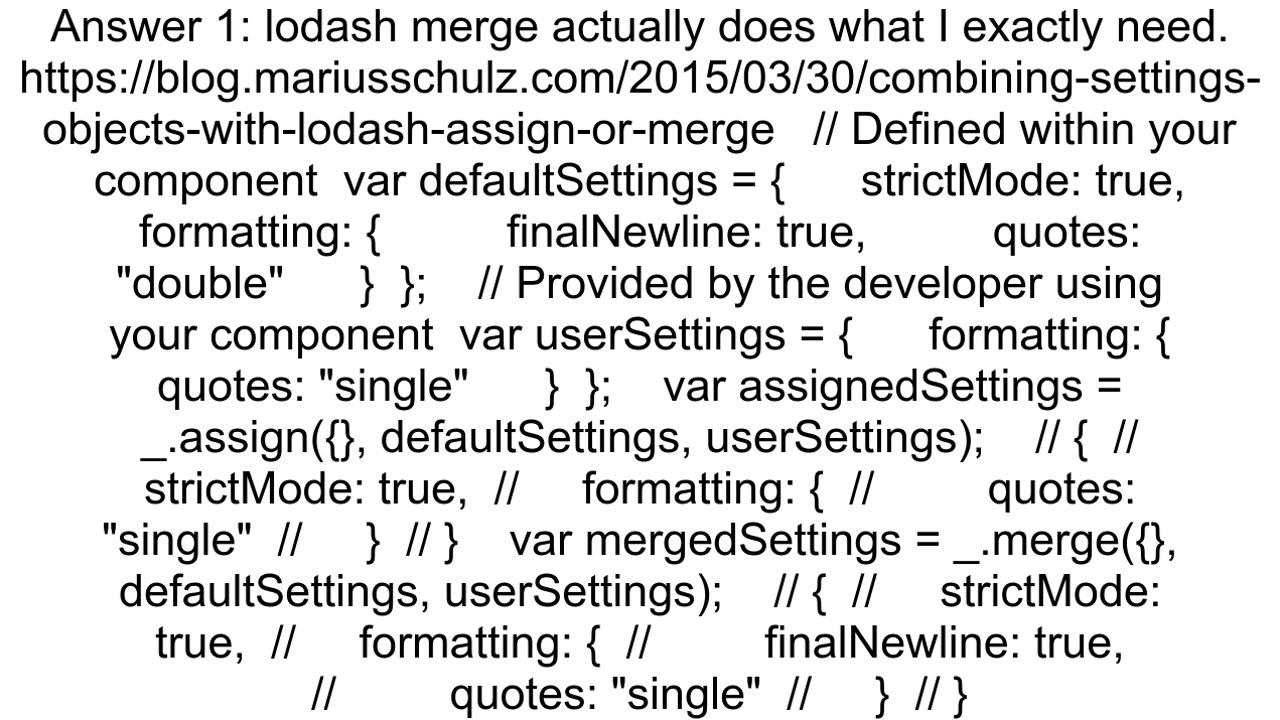 Javascript Merge two objects with spread operator