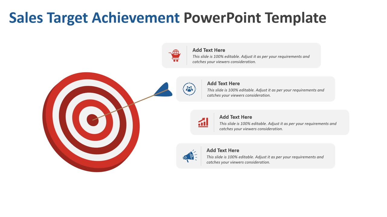 Sales Target Achievement PowerPoint Template