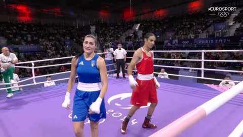 Female Olympic fighter breaks down in tears after being beaten up by a tranny