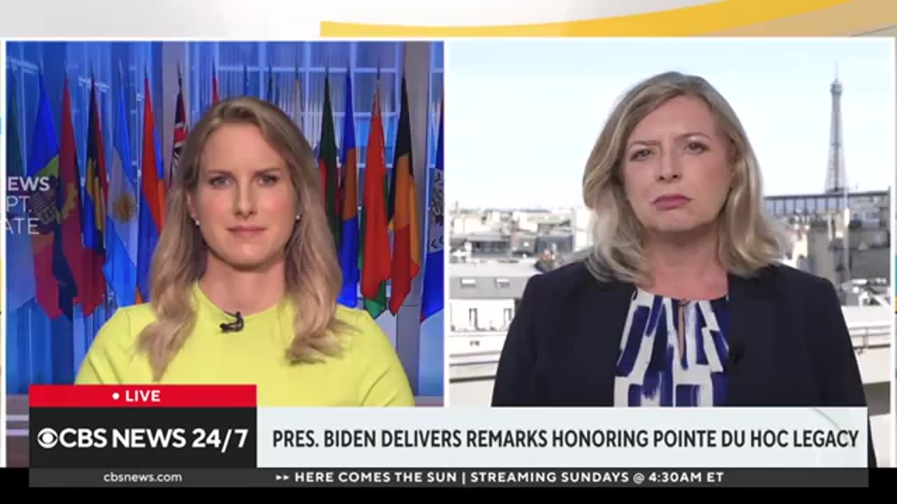 Breaking down Biden's D-Day address on global threats to democracy CBS News