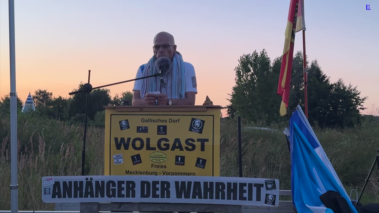 Wolgast - Stefan mit kurzer Info - dann Handtuch Heiko mit starken Worten 30-07-2024