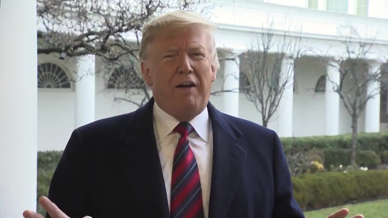 President Donald Trump wishes the public "a really really happy New Year"