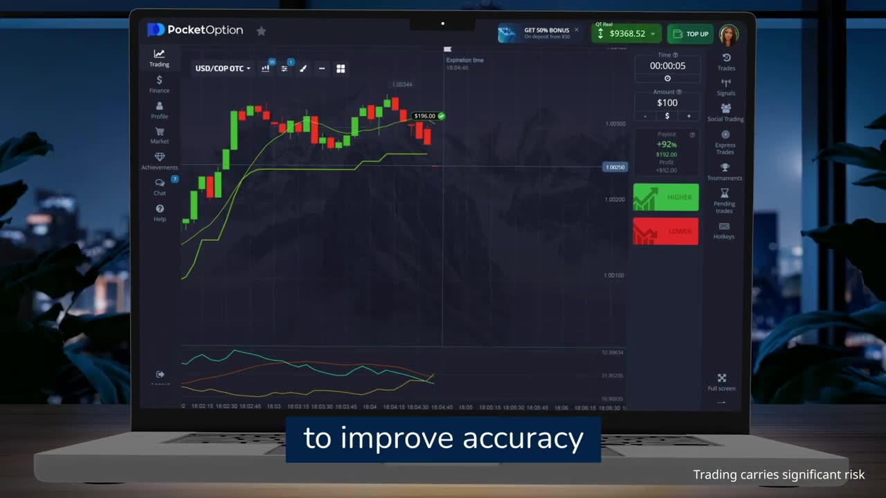 Pocket Option Broker SuperTrend Indicator Trading Strategy Tutorial