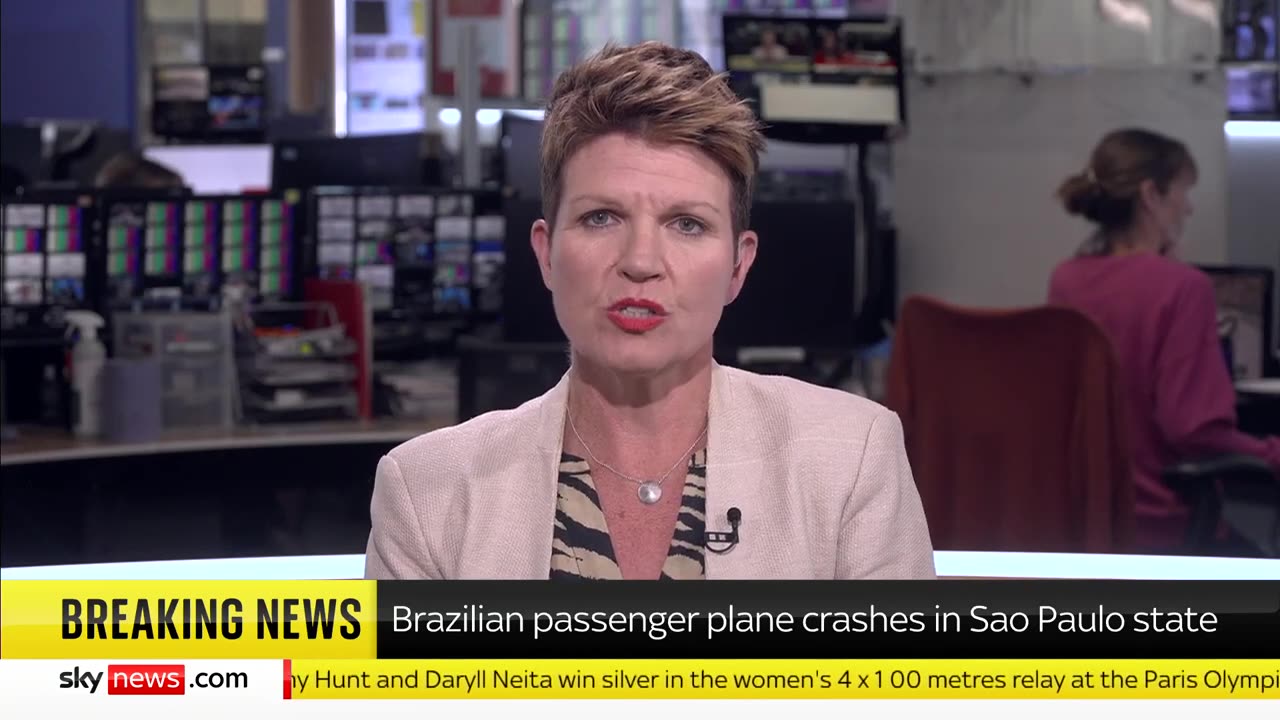 BREAKING: Passenger plane carrying 62 people crashes in Brazil