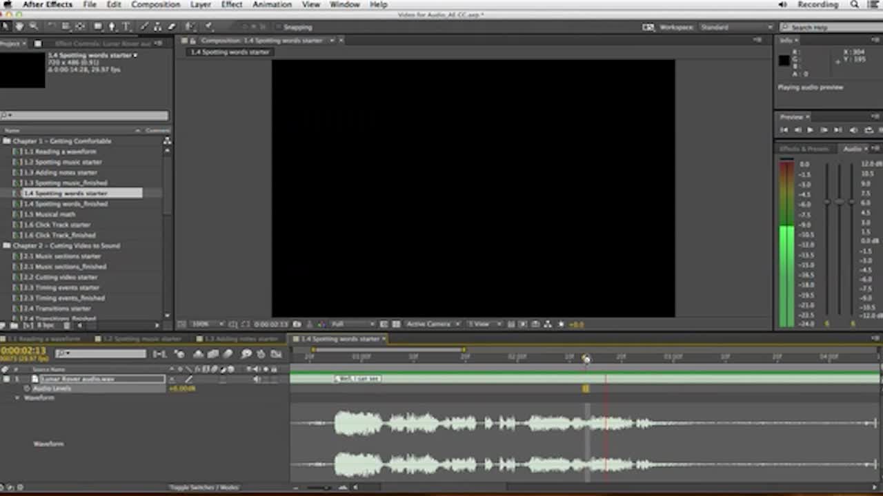 AE audio special effects editing and production video tutorial. 09.