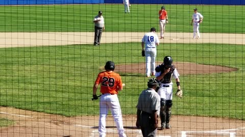 Connor Yawn (2021) pitching at a Perfect Game game in 2018