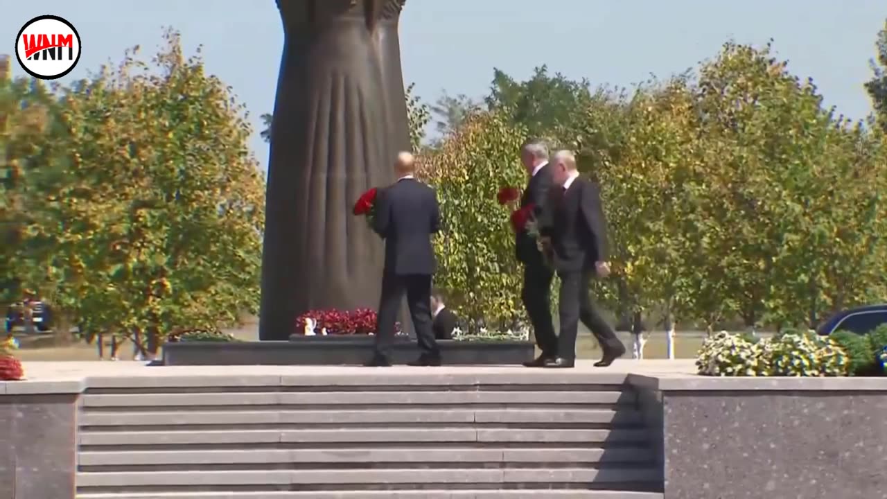 Russia’s Putin kneels down at memorial to victims of 2004 deadly Beslan siege